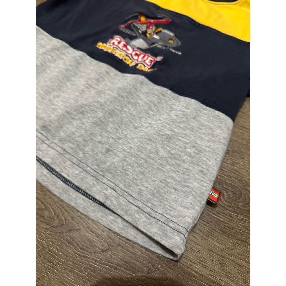 Vintage Lego Rescue Operation Helicopter Embroidered Logo Kids Size 4T - Picture 2 of 8